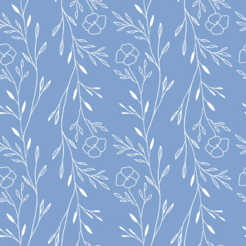 Preview: Blümchen OneSize Drucki Überhose (3,5-16kg) FLORAL - recycled Polyester